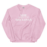 She Designs a Life She Loves Crewneck Sweatshirt