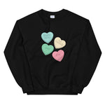 Anti V-Day  Candy Hearts Crewneck Sweatshirt
