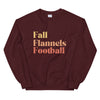 Fall Flannels Football Crewneck Sweatshirt