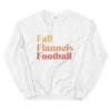 Fall Flannels Football Crewneck Sweatshirt