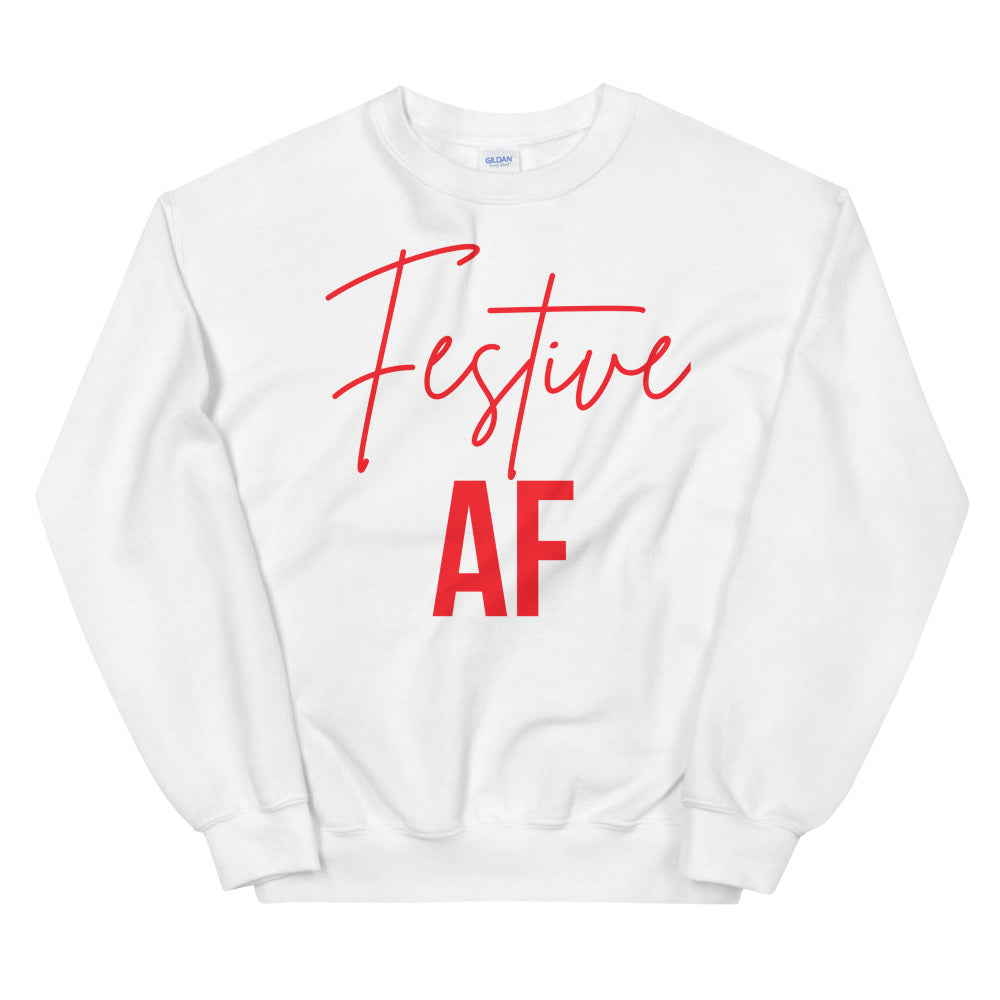 Festive AF Crewneck Sweatshirt