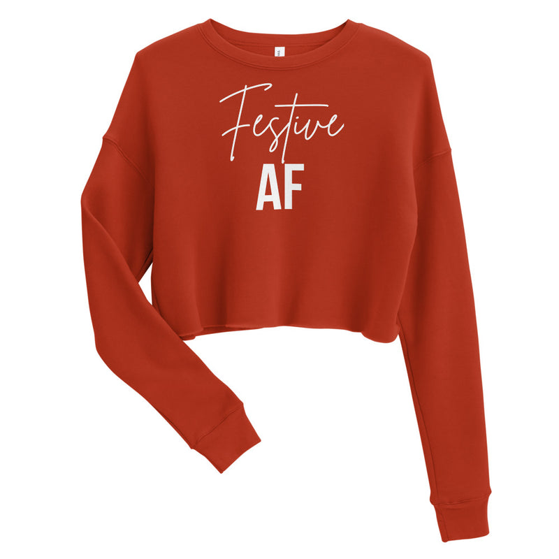 Festive AF Crop Sweatshirt