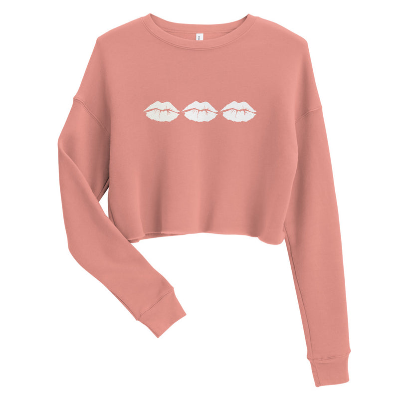 Lip Trio Crop Sweatshirt